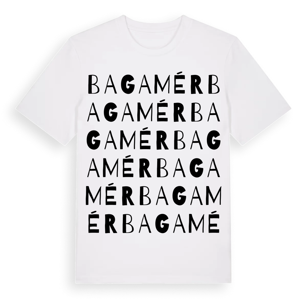 Bagamér ordlek t-shirt – White, i miljö