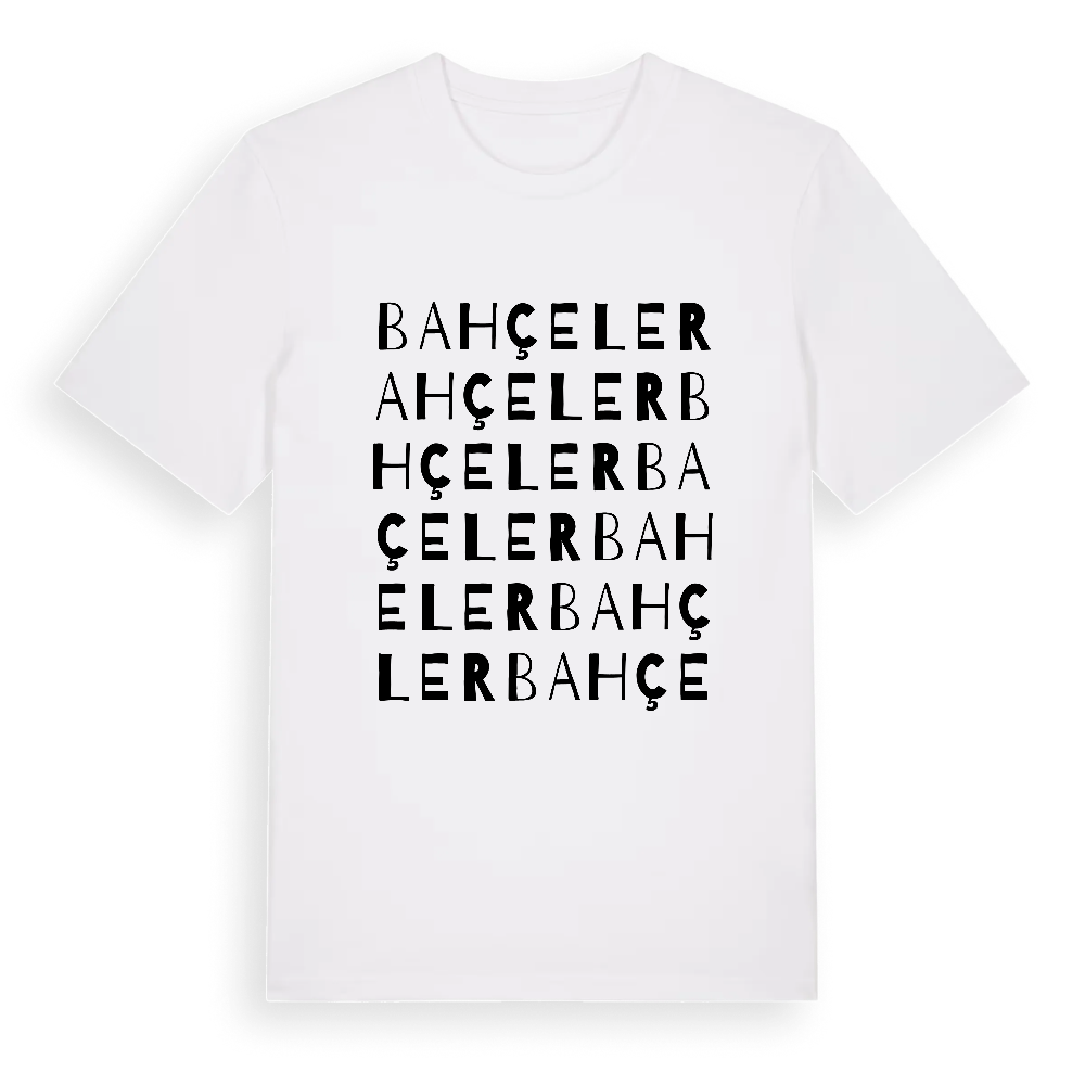 Bahçeler ordlek t-shirt – White, i miljö