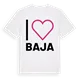 Jag älskar Baja t-shirt stort tryck