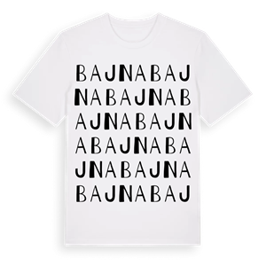 Bajna ordlek t-shirt – ekologisk bomull t-shirt från Pinshirt