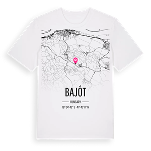 Bajót karta t-shirt – ekologisk bomull t-shirt från Pinshirt