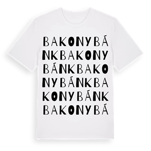 Bakonybánk ordlek t-shirt – ekologisk bomull t-shirt från Pinshirt