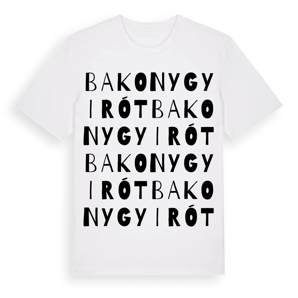 Bakonygyirót ordlek t-shirt – White, i miljö