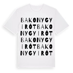 Bakonygyirót ordlek t-shirt – ekologisk bomull t-shirt från Pinshirt
