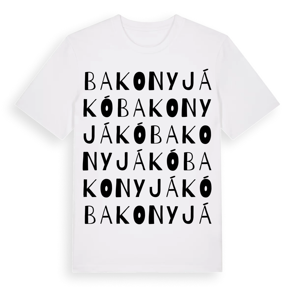 Bakonyjákó ordlek t-shirt – White, i miljö