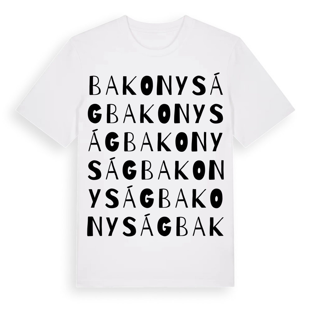 Bakonyság ordlek t-shirt – White, i miljö