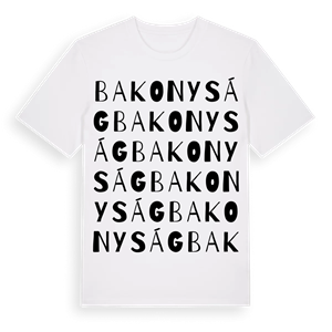 Bakonyság ordlek t-shirt – ekologisk bomull t-shirt från Pinshirt