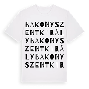 Bakonyszentkirály ordlek t-shirt – ekologisk bomull t-shirt från Pinshirt
