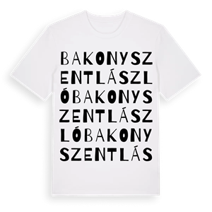 Bakonyszentlászló ordlek t-shirt – ekologisk bomull t-shirt från Pinshirt