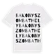 Bakonyszombathely ordlek t-shirt