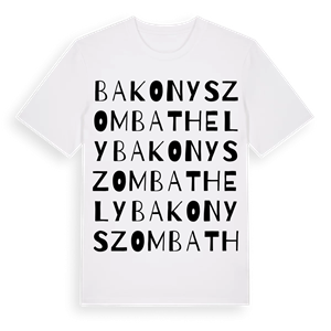 Bakonyszombathely ordlek t-shirt – ekologisk bomull t-shirt från Pinshirt