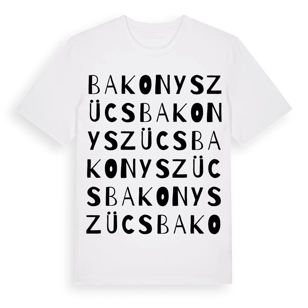 Bakonyszücs ordlek t-shirt – White, i miljö