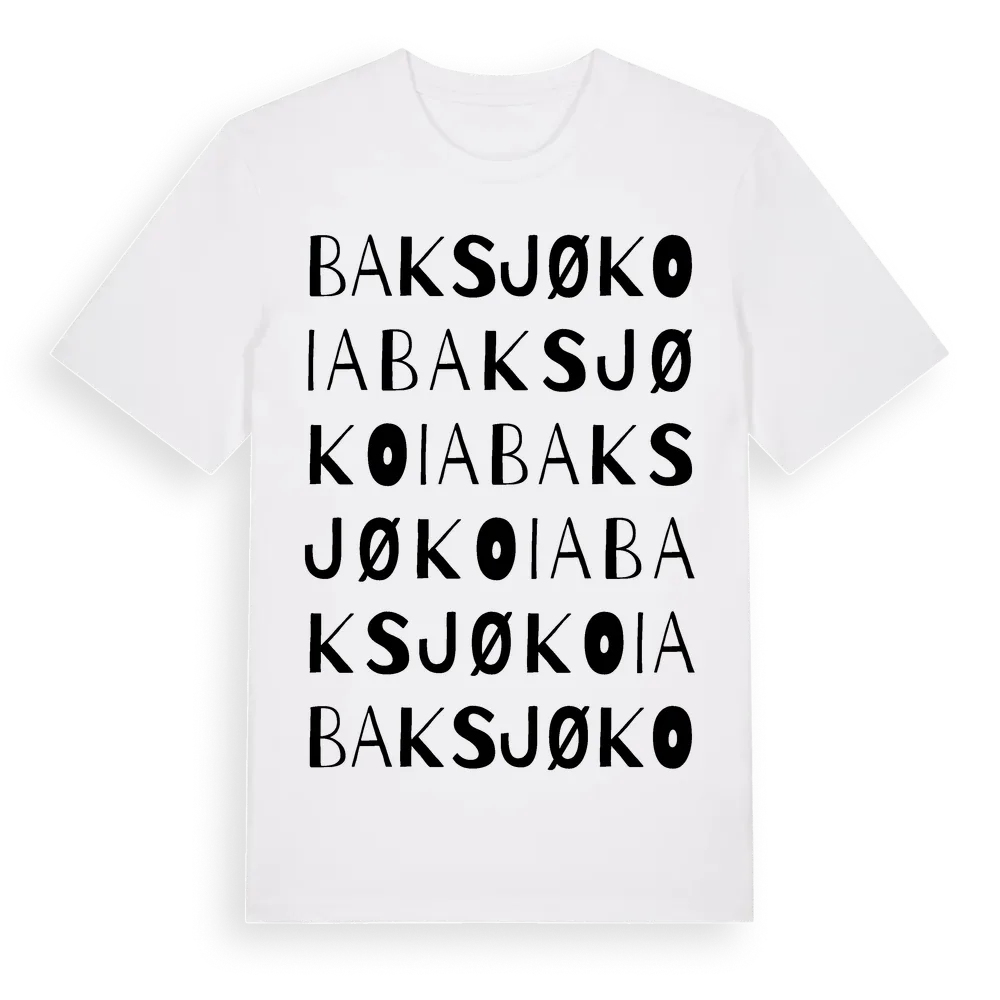 Baksjøkoia ordlek t-shirt i miljö
