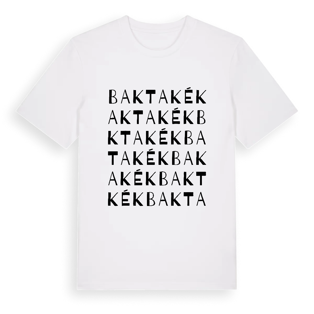 Baktakék ordlek t-shirt – White, i miljö