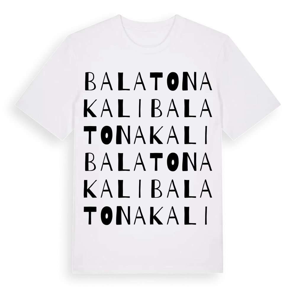 Balatonakali ordlek t-shirt – White, i miljö