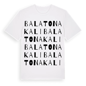 Balatonakali ordlek t-shirt – ekologisk bomull t-shirt från Pinshirt