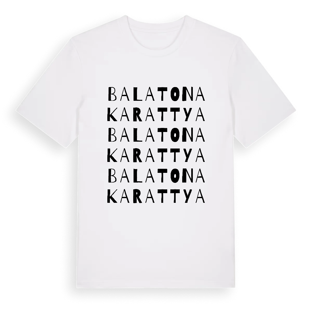 Balatonakarattya ordlek t-shirt – White, i miljö