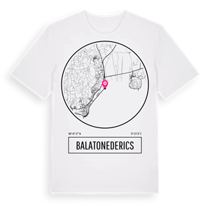 Balatonederics t-shirt – ekologisk bomull t-shirt från Pinshirt