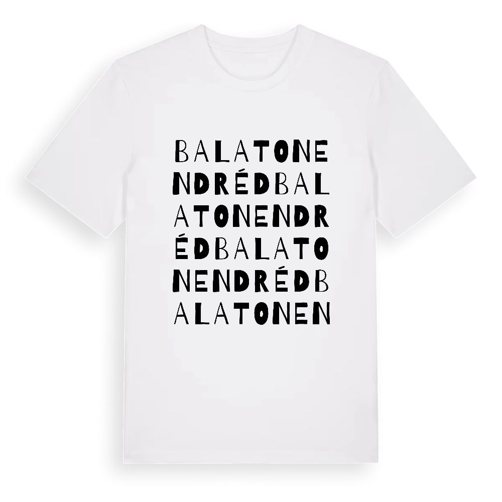Balatonendréd ordlek t-shirt – White, i miljö
