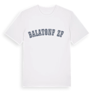 Balatonfűzfő college t-shirt – ekologisk bomull t-shirt från Pinshirt