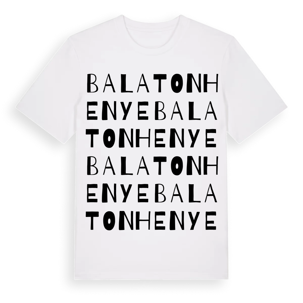 Balatonhenye ordlek t-shirt – White, i miljö