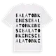 Balatonkenese ordlek t-shirt