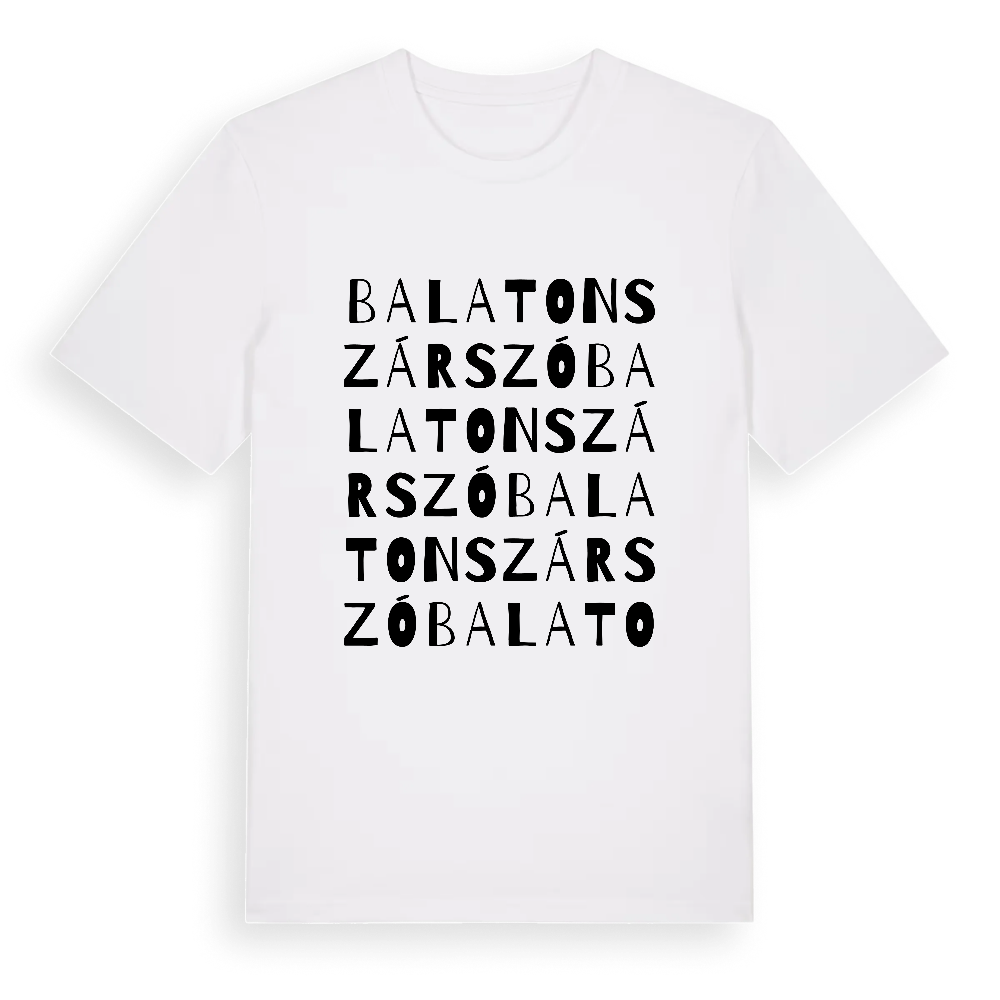 Balatonszárszó ordlek t-shirt – White, i miljö