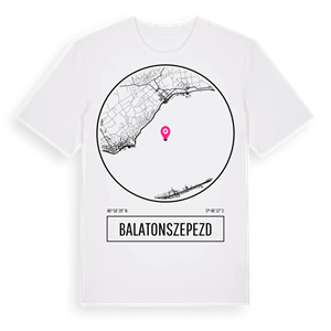 Balatonszepezd t-shirt – ekologisk bomull t-shirt från Pinshirt