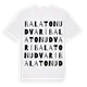 Balatonudvari ordlek t-shirt