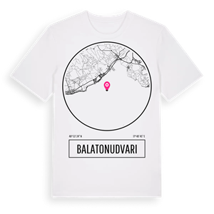 Balatonudvari t-shirt – ekologisk bomull t-shirt från Pinshirt