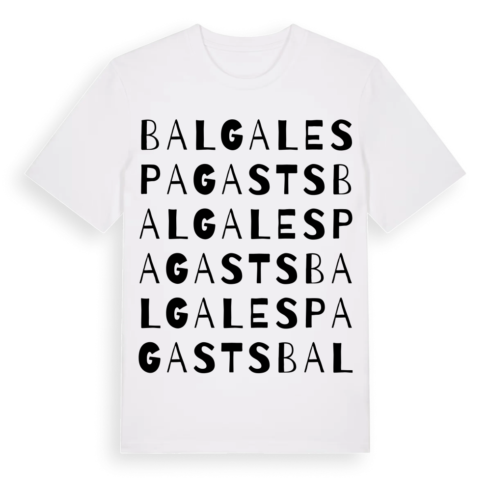Balgales pagasts ordlek t-shirt – White, i miljö