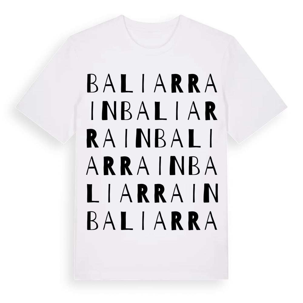 Baliarrain ordlek t-shirt – White, i miljö