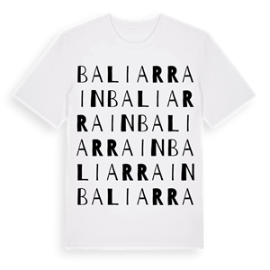Baliarrain ordlek t-shirt – ekologisk bomull t-shirt från Pinshirt