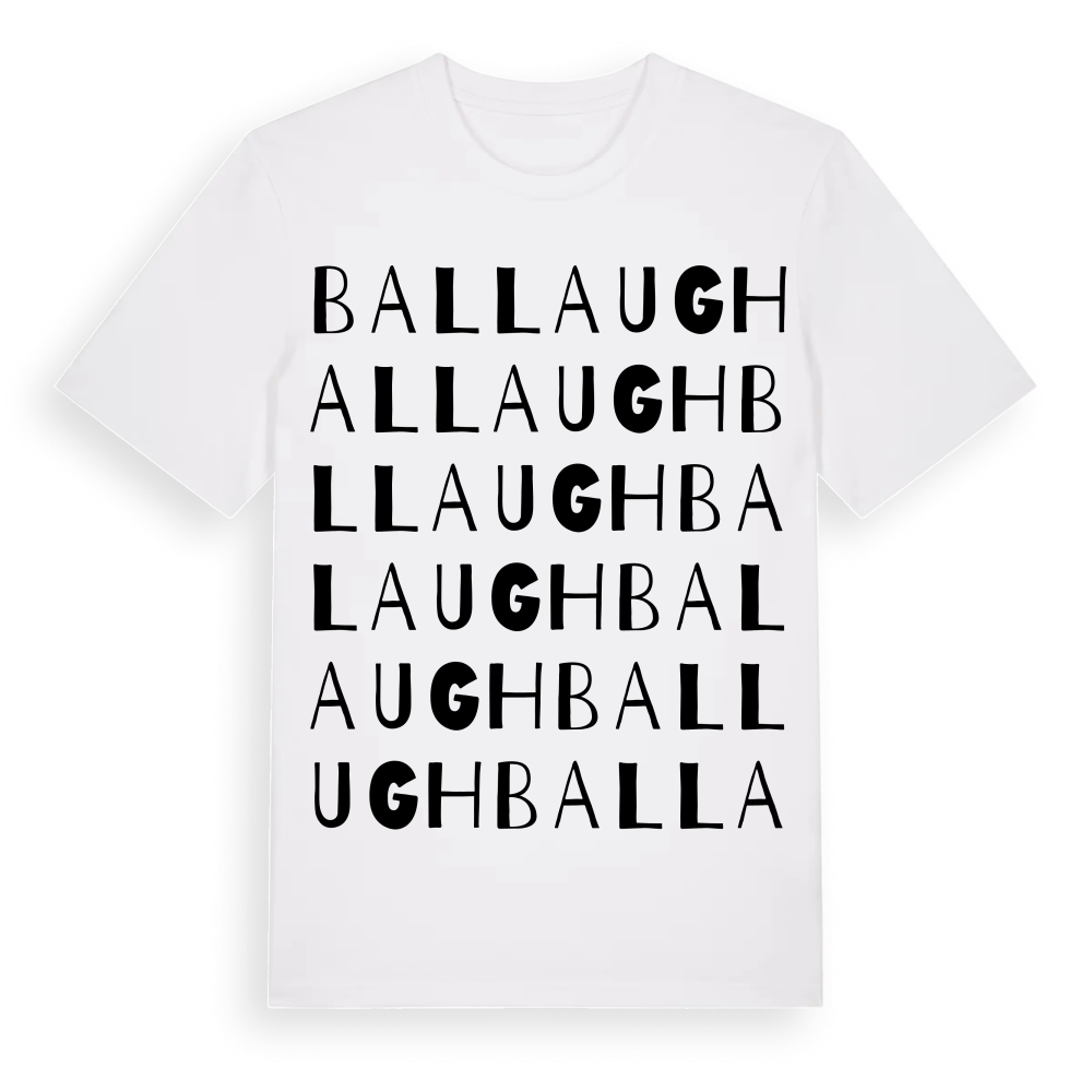 Ballaugh ordlek t-shirt – White, i miljö
