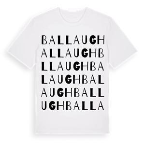 Ballaugh ordlek t-shirt – ekologisk bomull t-shirt från Pinshirt