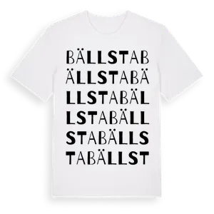 Bällsta ordlek t-shirt – ekologisk bomull t-shirt från Pinshirt