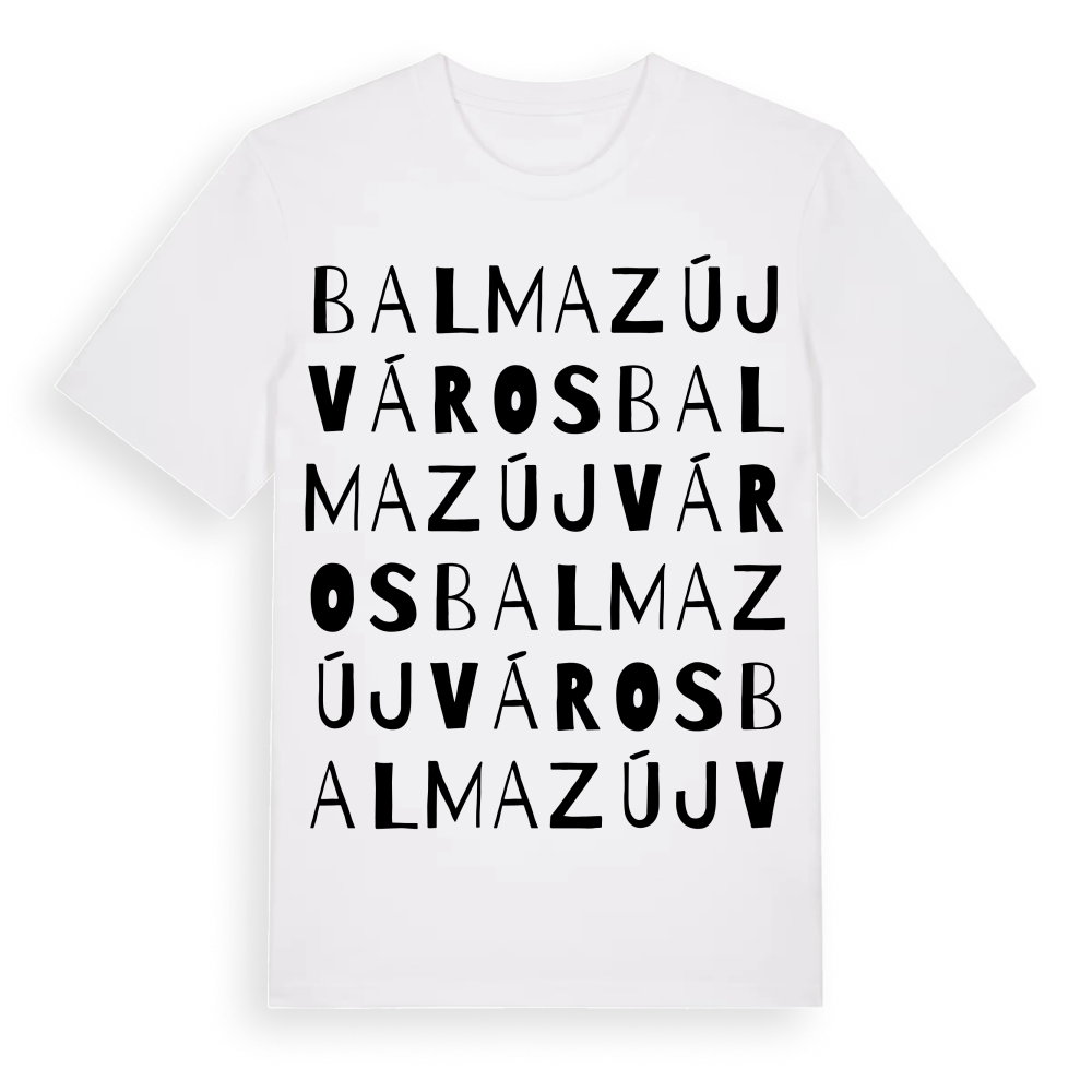 Balmazújváros ordlek t-shirt – White, i miljö