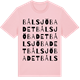 Pink Cotton t-shirt med Bålsjöbadet ordlek t-shirt