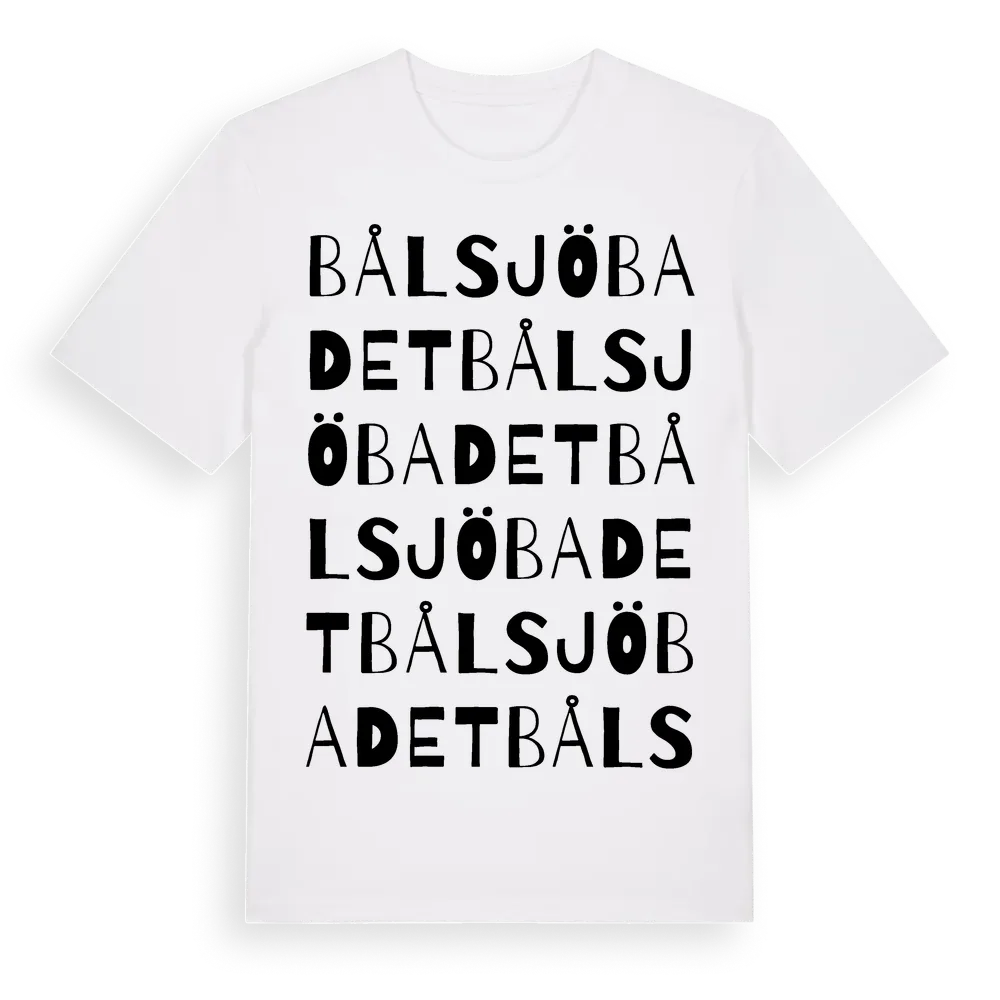 Bålsjöbadet ordlek t-shirt i miljö