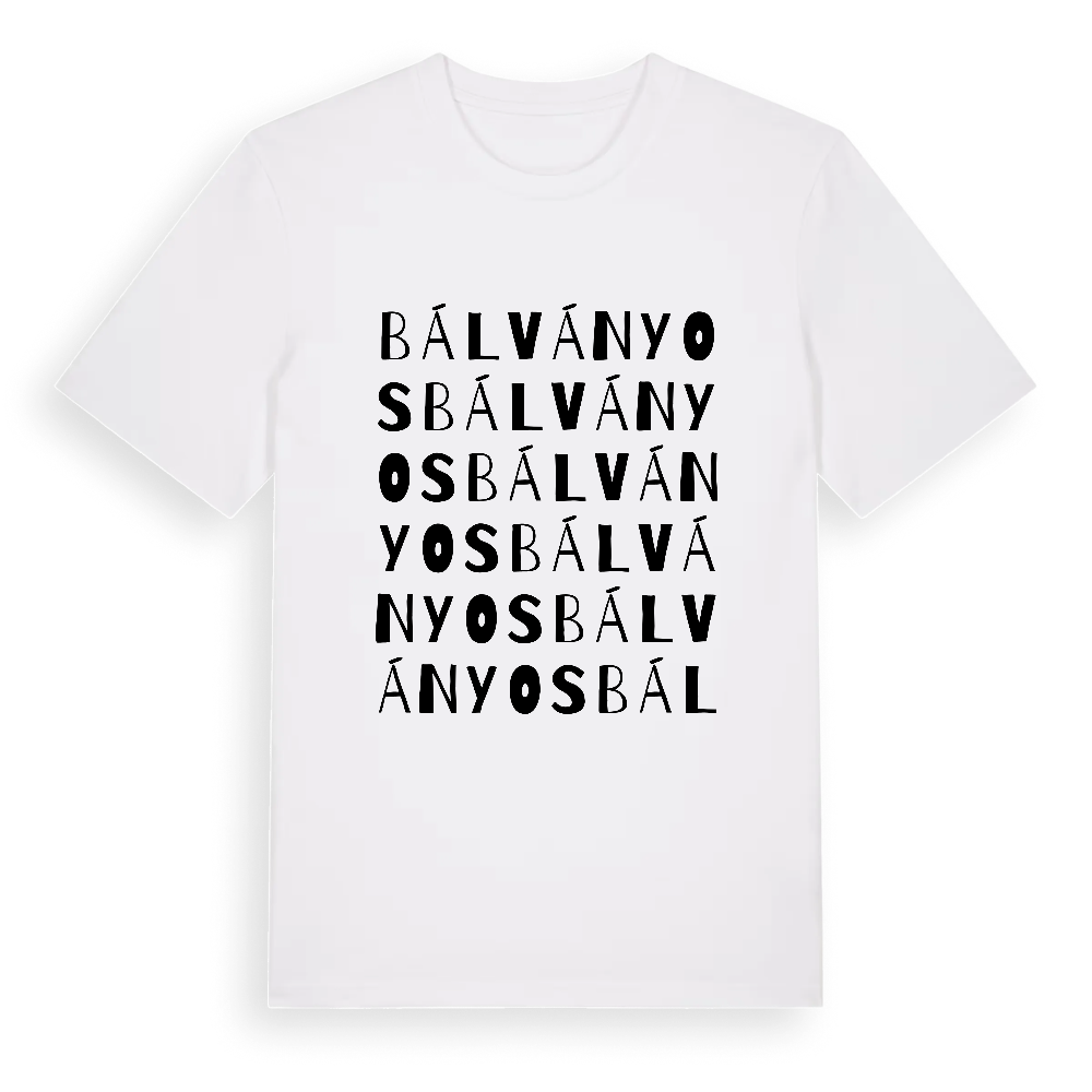 Bálványos ordlek t-shirt – White, i miljö