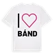 Jag älskar Bánd t-shirt stort tryck