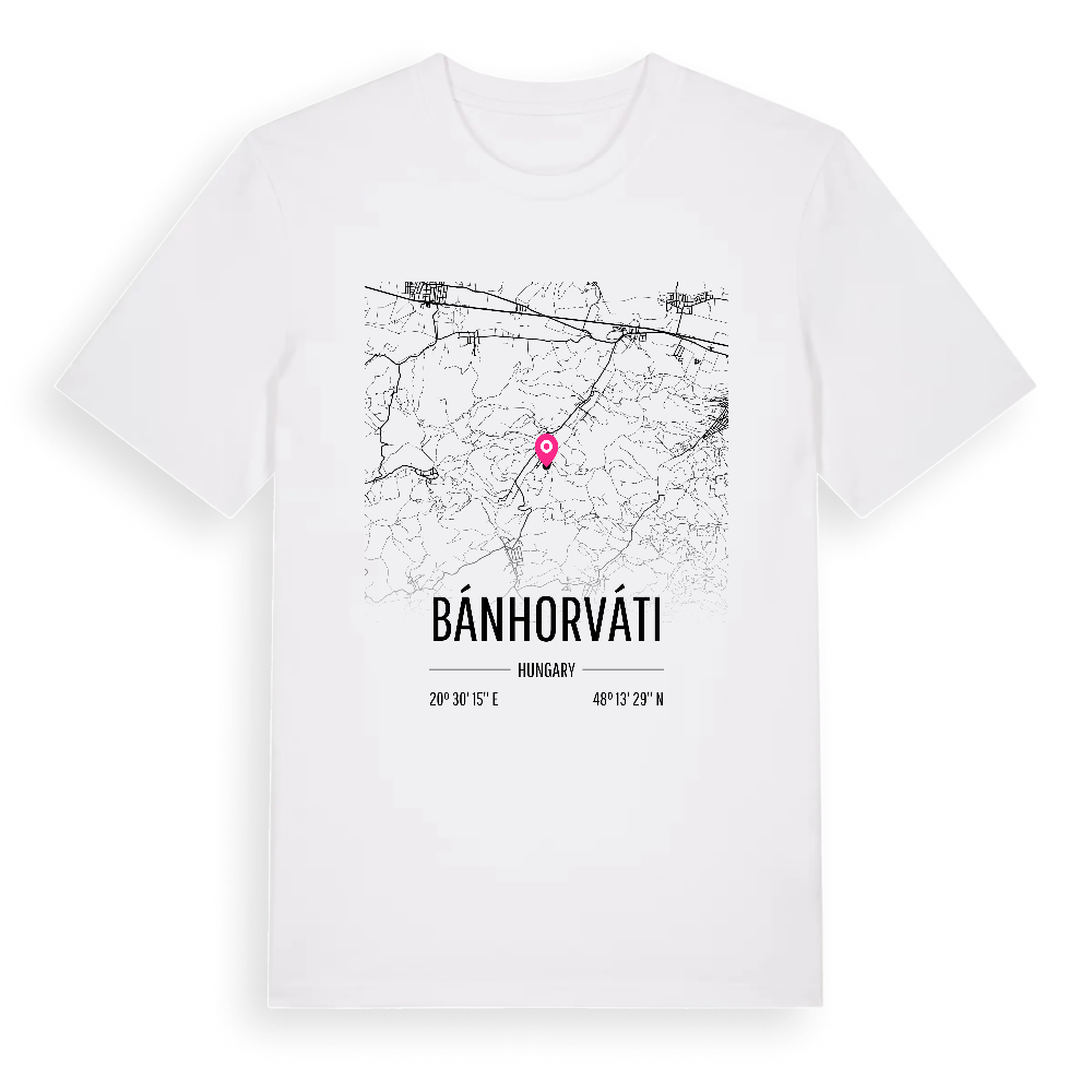 Bánhorváti karta t-shirt – White, i miljö