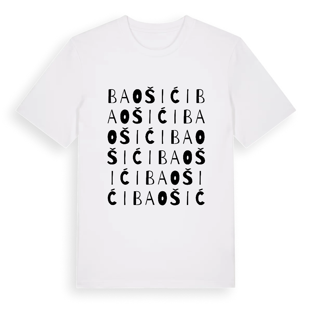 Baošići ordlek t-shirt – White, i miljö