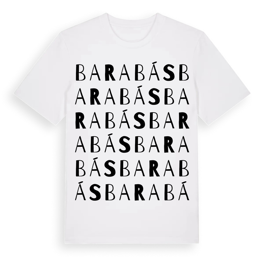 Barabás ordlek t-shirt – White, i miljö