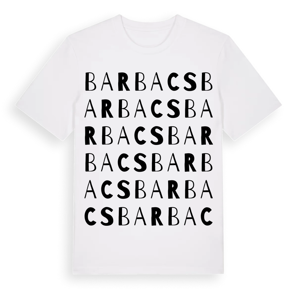 Barbacs ordlek t-shirt – White, i miljö