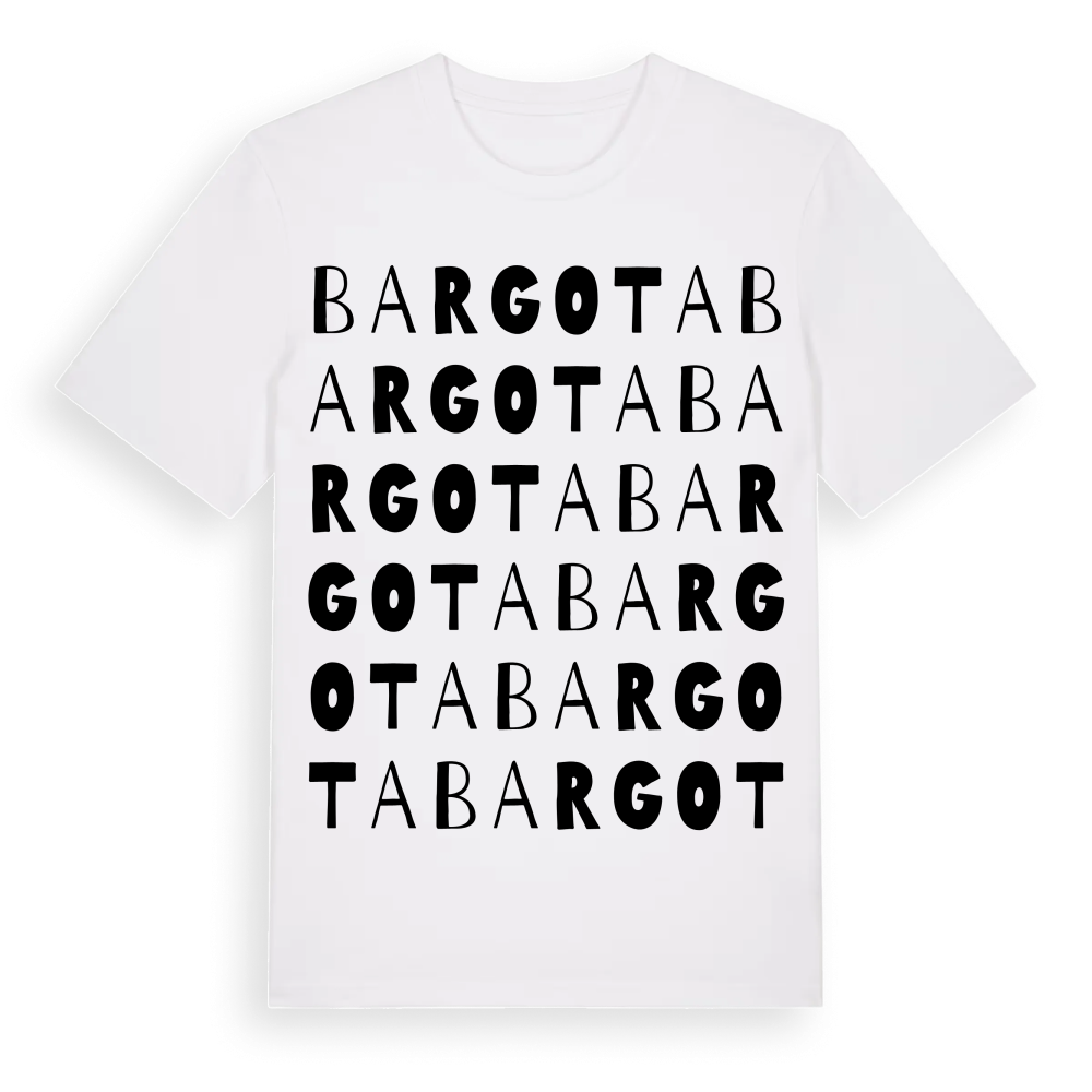 Bargota ordlek t-shirt – White, i miljö