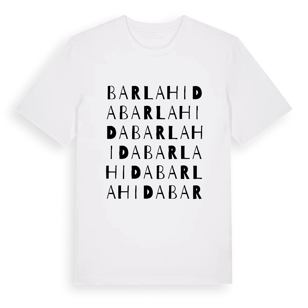Barlahida ordlek t-shirt – White, i miljö
