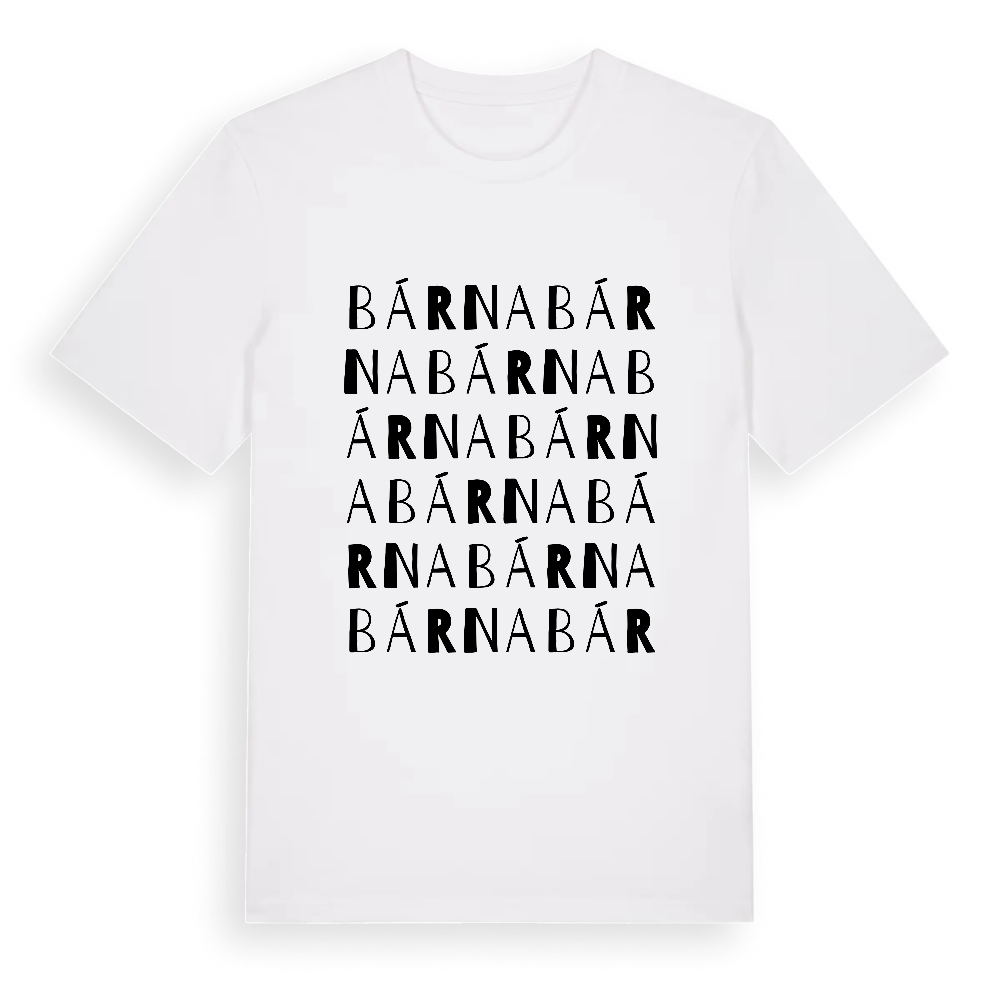 Bárna ordlek t-shirt – White, i miljö