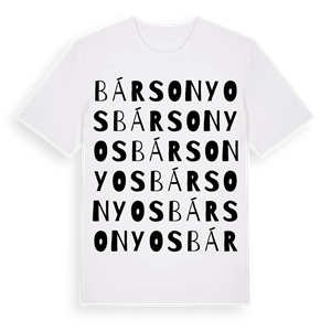 Bársonyos ordlek t-shirt – ekologisk bomull t-shirt från Pinshirt