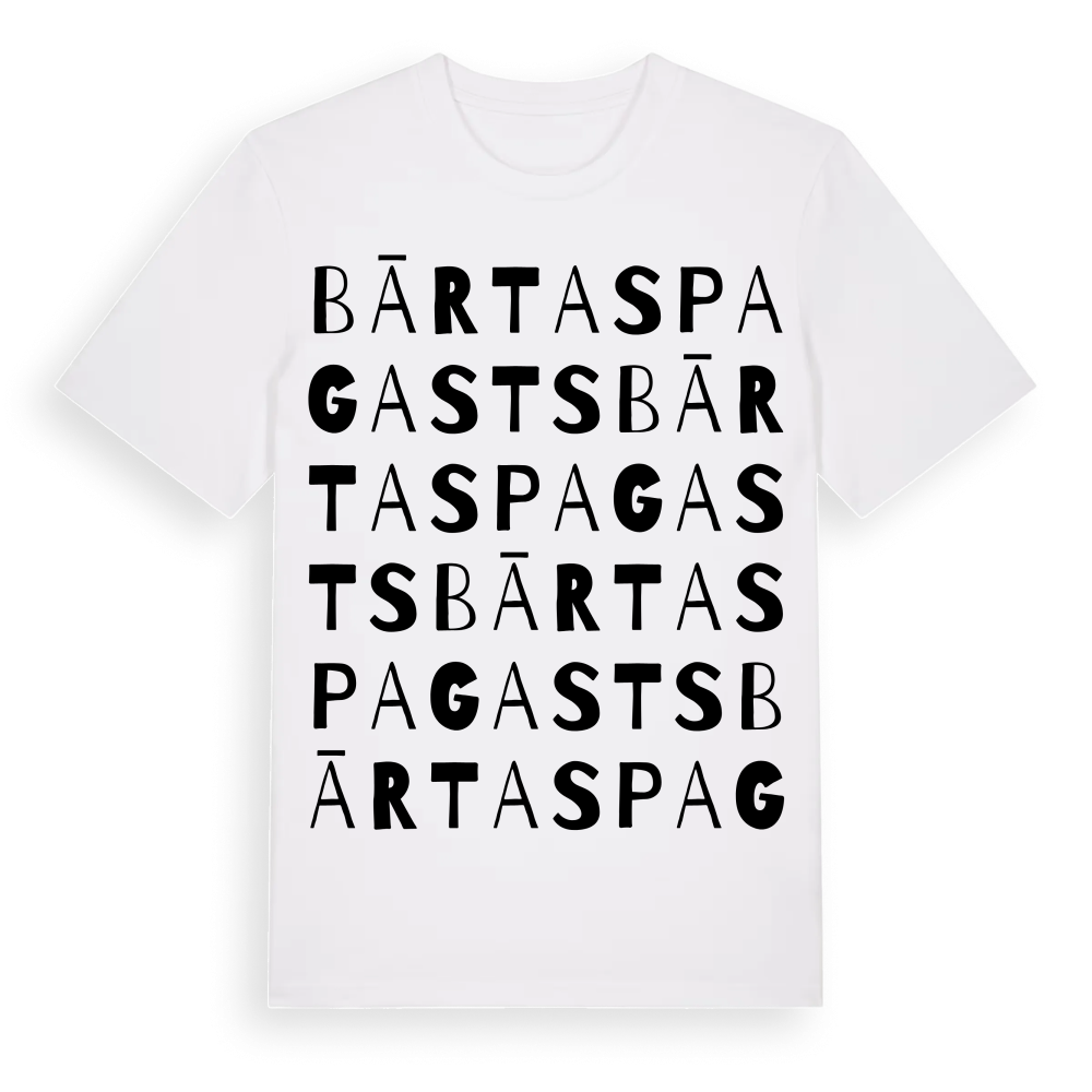 Bārtas pagasts ordlek t-shirt – White, i miljö